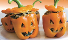 Jack-O-Lanterns Stuffed Peppers