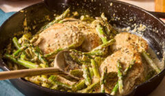 One Pan Lemon Chicken and Asparagus